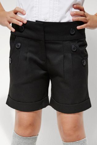 Button Detail Shorts (3-16yrs)